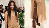 Zoe Saldana Wears Glossy Chloé Boots for Met Gala 2024 Red Carpet