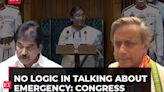 'No logic in mentioning Emergency': Congress' Tharoor, KC Venugopal on President Murmu’s address