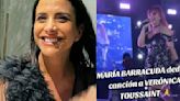VIDEO: María Barracuda dedica canción a Verónica Toussaint en concierto de Rock en tu idioma