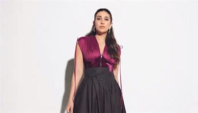 Karisma Kapoor ditches florals for solid colours in a corset and skirt set by these two designers