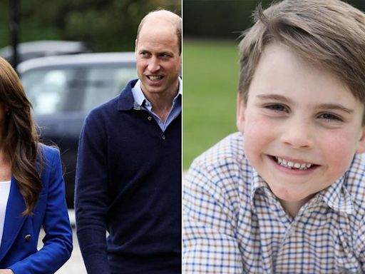 Família real exibe foto inédita do príncipe Louis no aniversário dele