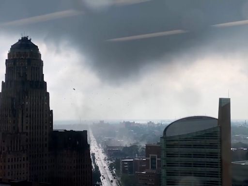 Video shows the Buffalo tornado that broke New York's record as the 26th this year
