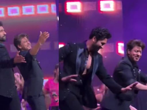 Shah Rukh Khan, Vicky Kaushal Sets Stage on Fire As They Dance on Mere Mehboob Mere Sanam | Watch - News18