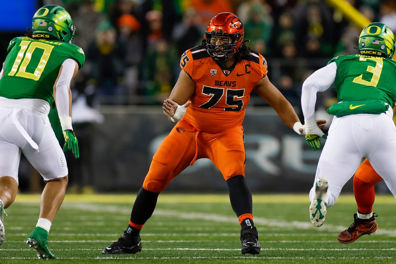 Former Oregon State Beavers’ star Taliese Fuaga called a ‘beast’