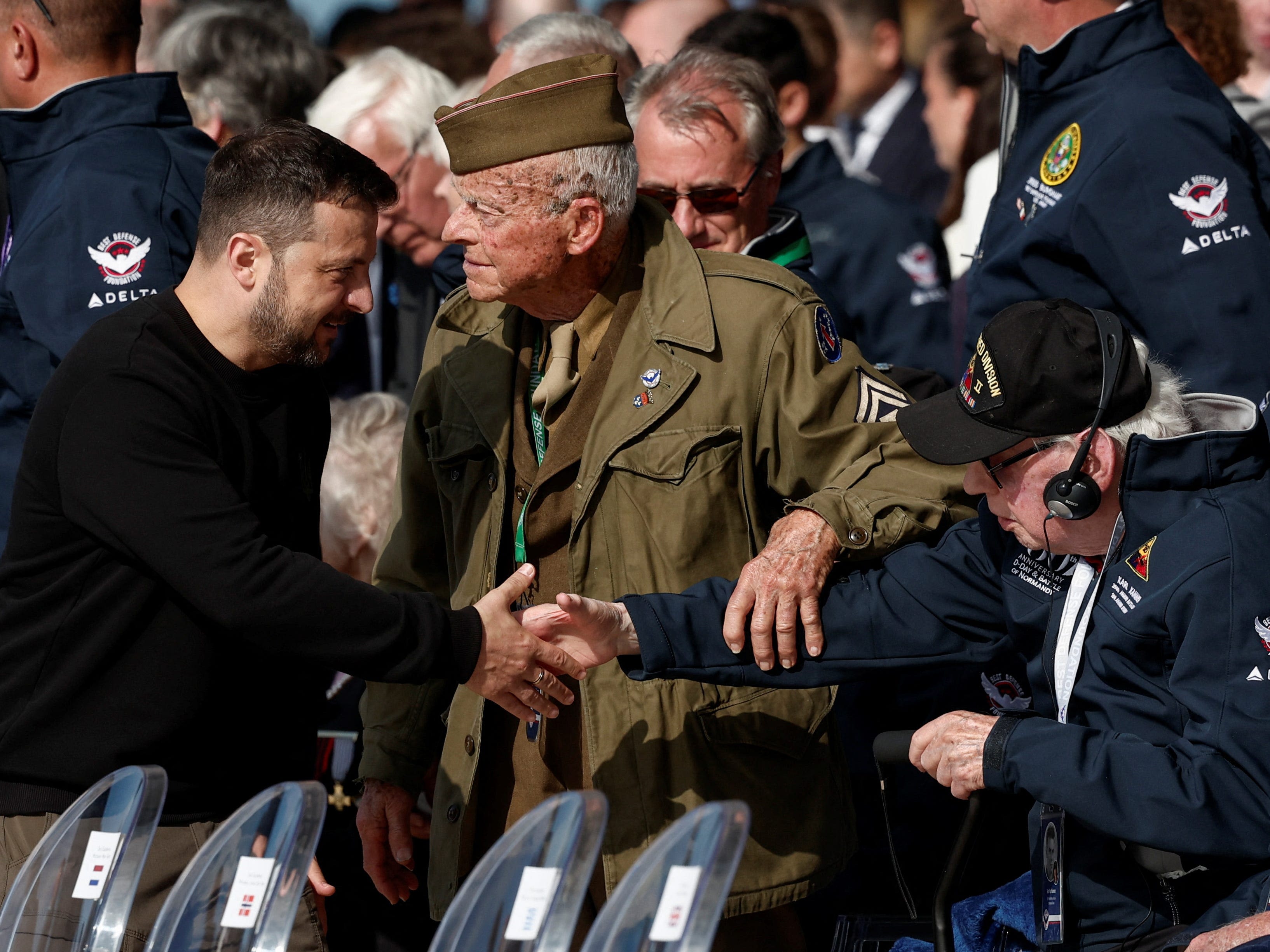 D-Day invasion veteran calls Ukraine's Zelenskyy a 'savior of the people' at an 80th anniversary event in Normandy