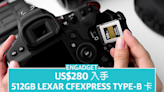 世界備份日優惠：US$280 入手 512GB Lexar CFexpress Type-B 記憶卡