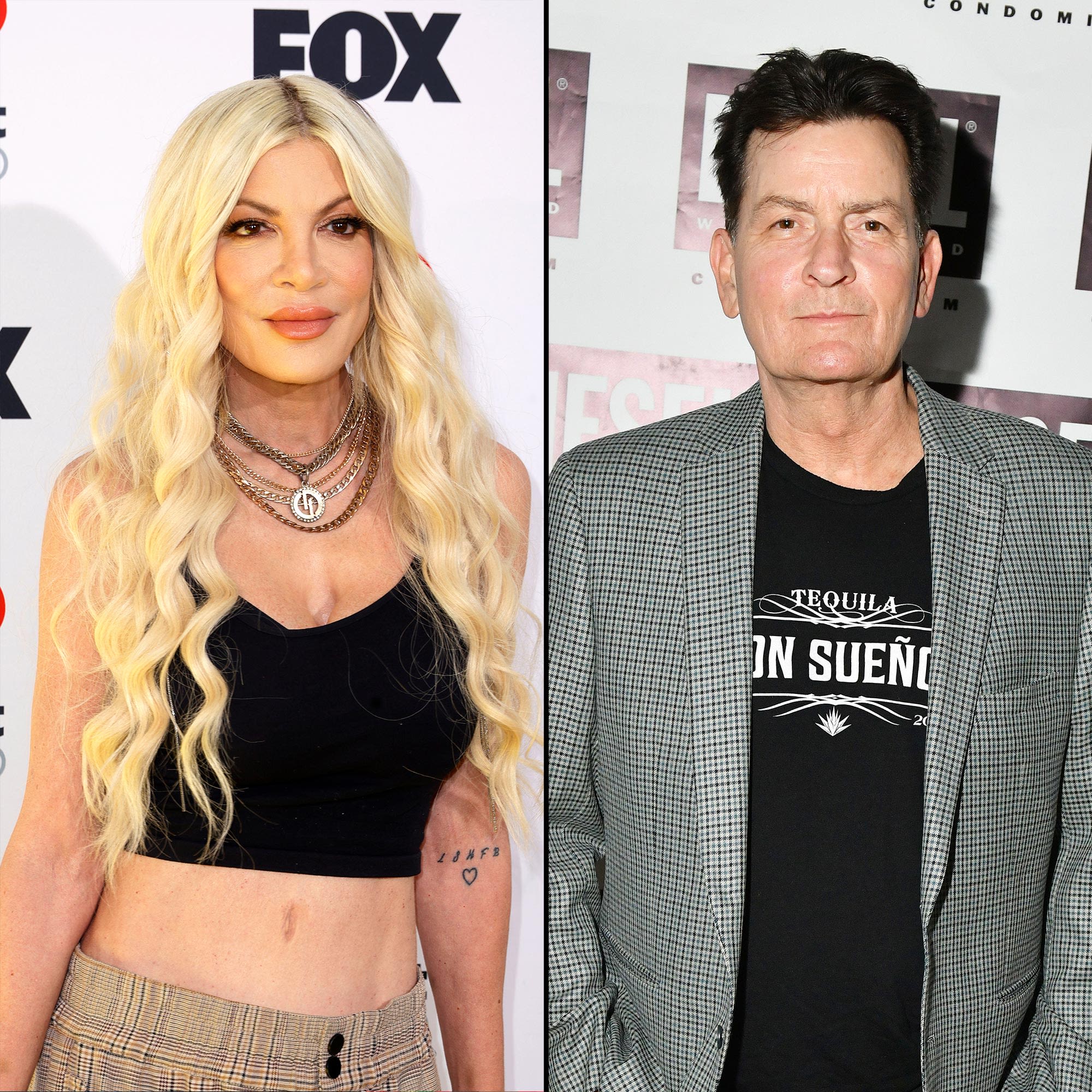 Tori Spelling Says Charlie Sheen Offered Her a ‘Hot Crack Pipe’ When They Lived in the Same Building