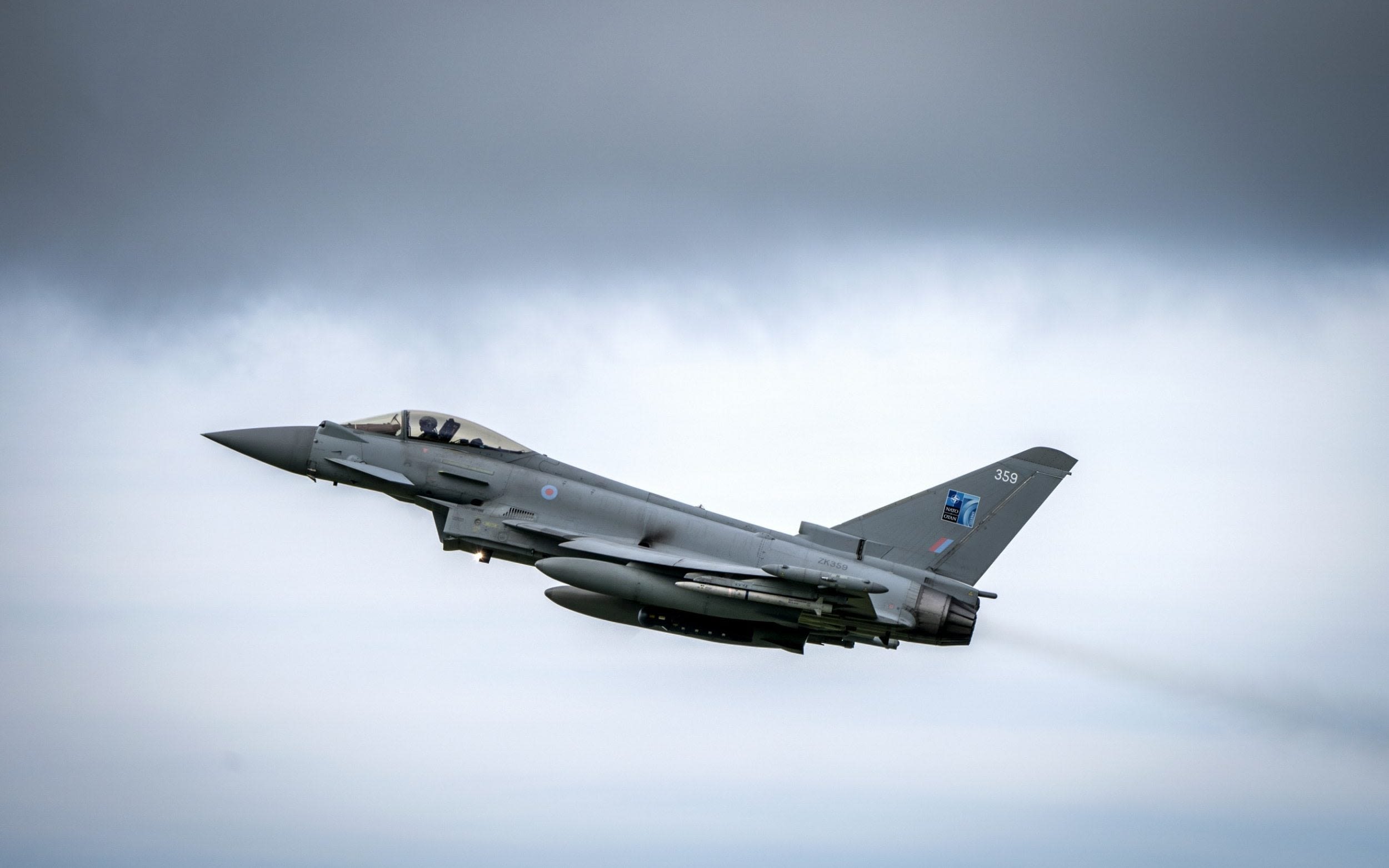 Russia scrambles fighter jets to escort RAF Typhoons over Black Sea