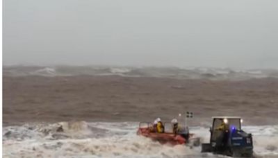 Exmouth RNLI heroically save two surfers at the weekend