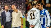 Lionel Scaloni y David Beckham se reencontraron para ver a Messi, a 20 años de su pelea cuando jugaban en la Liga de España