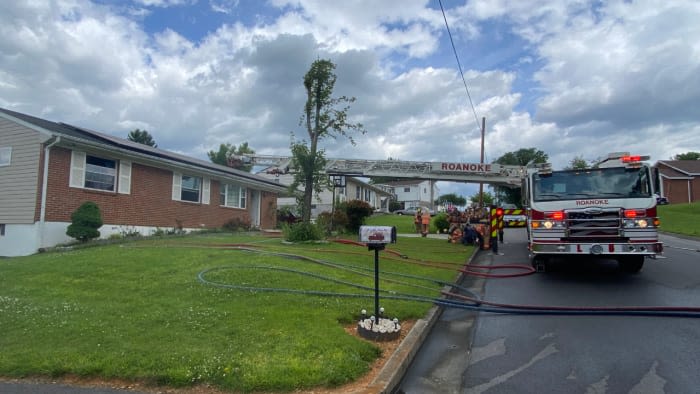 Five displaced after Roanoke house fire