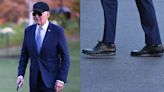 Joe Biden Swaps Hoka Shoes for Cole Haan Brogue Oxfords at White House