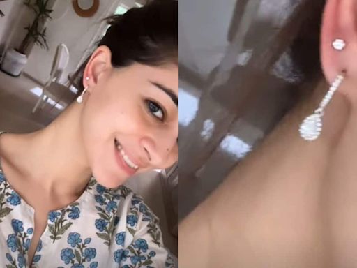 Ananya Panday gets her ear pierced and calls it cute, See pics