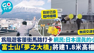 遊客為影富士山屢衝出馬路 當地政府將於「夢之大橋」建1.8米高柵欄