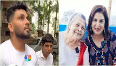 Shiv Thakare Visits Farah Khan’s House After Her Mother Passes Away
