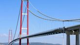 Incredible £2.16bn suspension bridge links two continents is world's largest