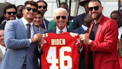 Kansas City Chiefs celebrate Super Bowl victory at the White House