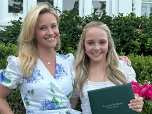 Reese Witherspoon in 'tears of joy' as niece graduates from same high school she did 30 years ago