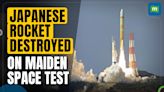 New Japanese rocket is destroyed during first test flight to space | Japan News