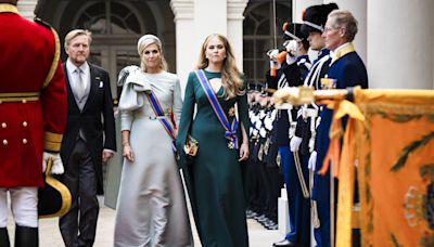 Catharina-Amalia des Pays-Bas en majesté pour l’ouverture du Parlement