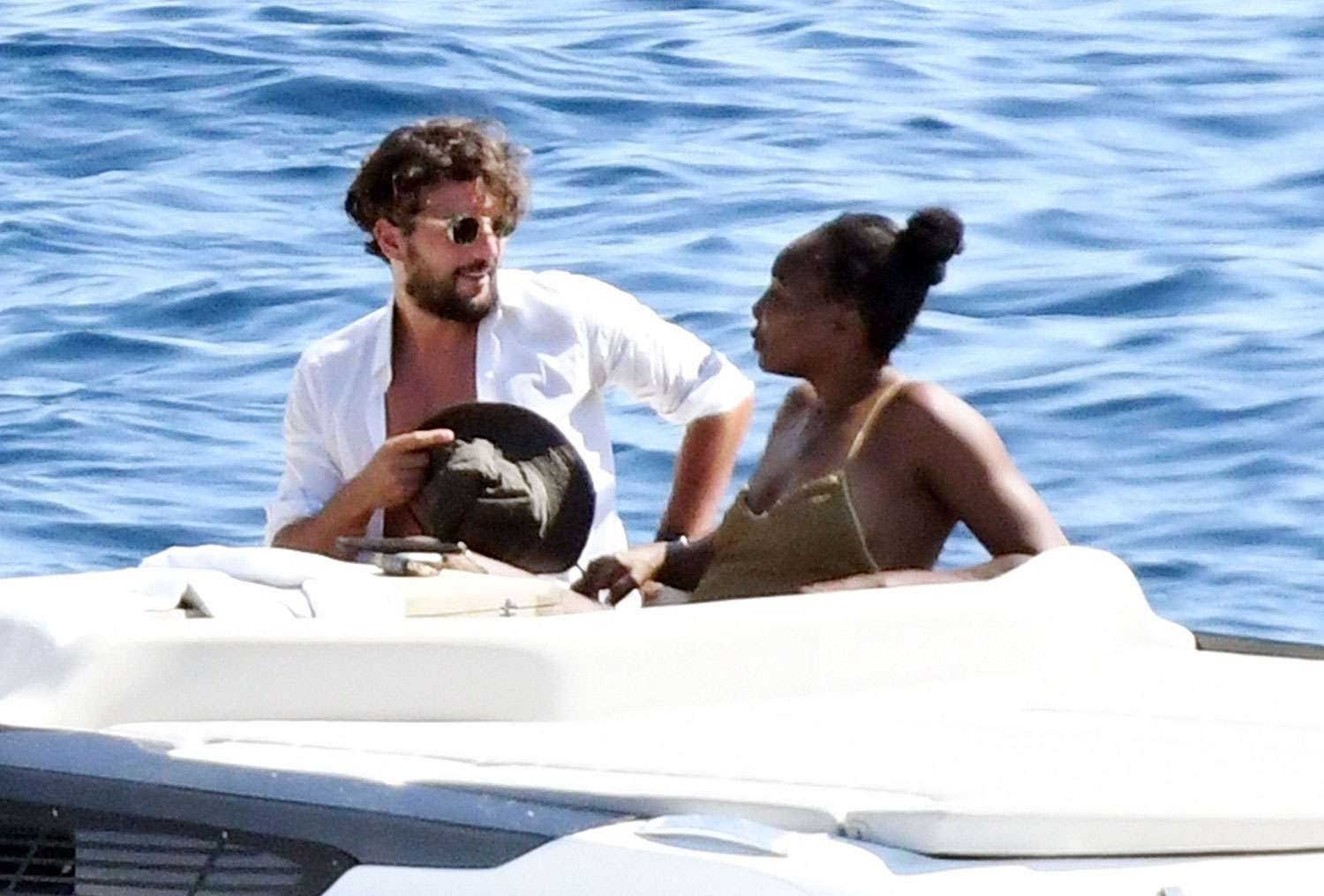 Venus Williams Spotted Boating with Actor Andrea Preti in Nerano, Italy