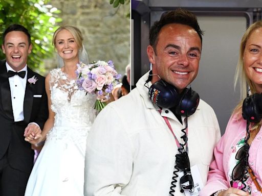 Ant McPartlin and his wife celebrate anniversary with unseen wedding photo