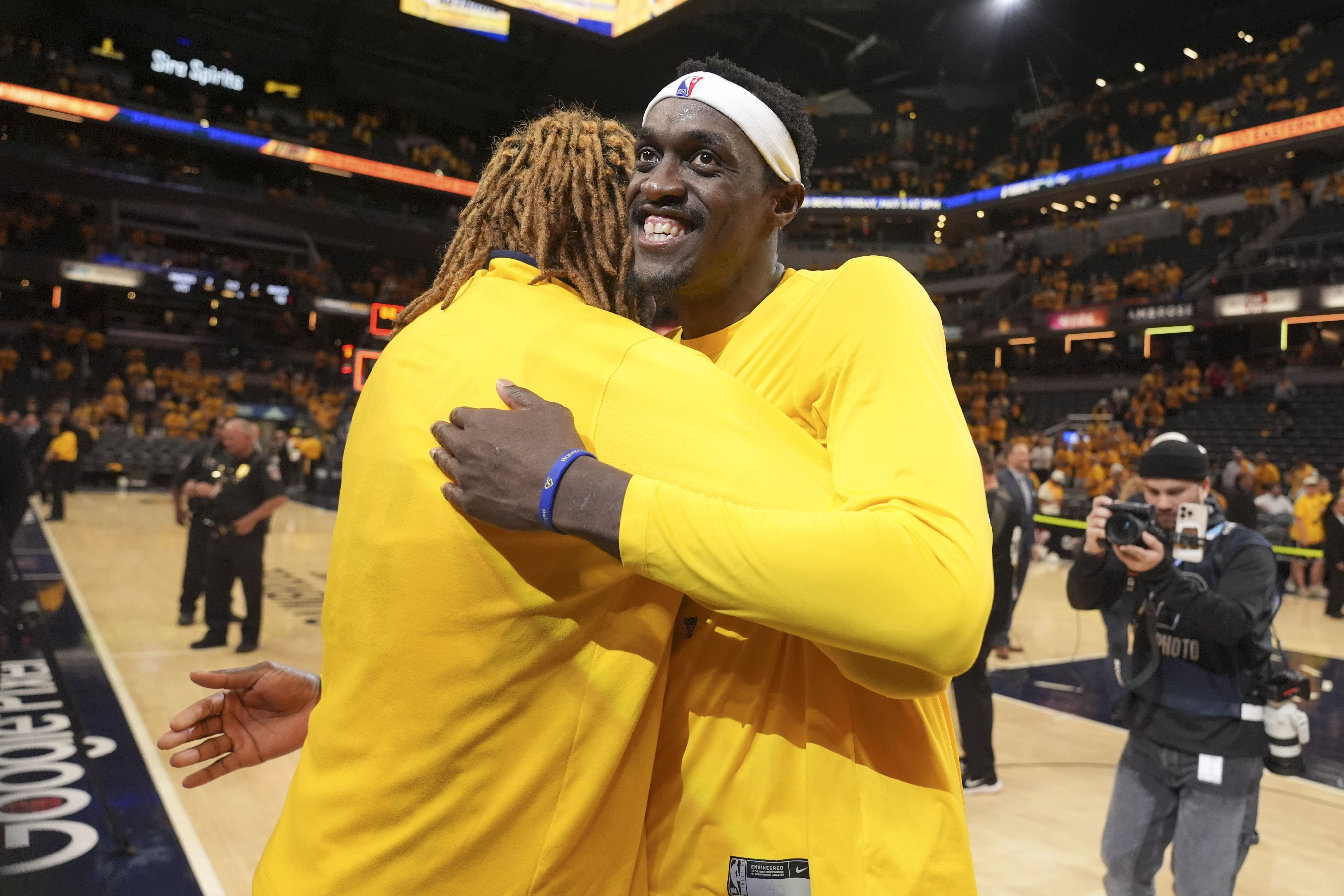 Pacers celebrate 1st playoff series victory in a decade, beating Bucks 120-98 in Game 6