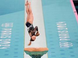 Gymnast with local ties battles through illness to qualify for vault final at Paris Olympics