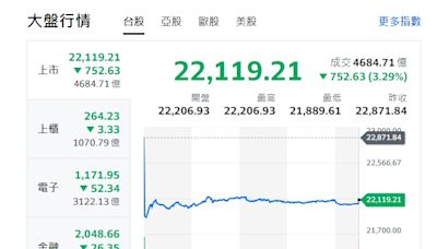 台股收盤》22000保衛戰淪陷 分析師：待錯殺超跌買點