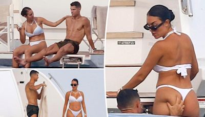 Shirtless Cristiano Ronaldo squeezes rumored wife Georgina Rodríguez’s butt aboard yacht in St. Tropez