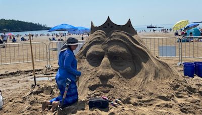 Sand sculpture competition takes over New River Beach in New Brunswick