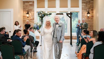 Bride, 88, marries her first school crush: 'Falling in love is possible at any age'