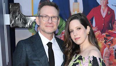 Christian Slater and Wife Brittany Reveal They're Expecting Second Baby Together as They Walk L.A. Red Carpet