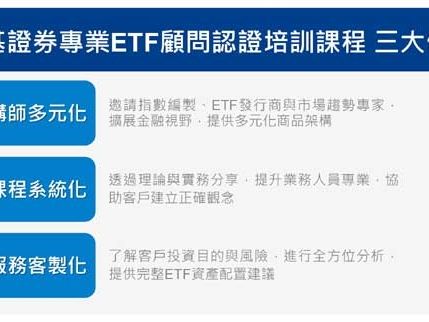 凱基證攜手證基會 推專業ETF顧問認證課程