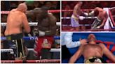 Compilation of every time Tyson Fury has been knocked down following Usyk defeat