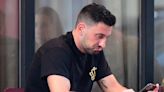 Giovanni Pernice steps out for an al fresco lunch