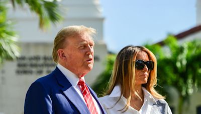 Trump uses "happy birthday" wish to Melania to complain about his "rigged" trial