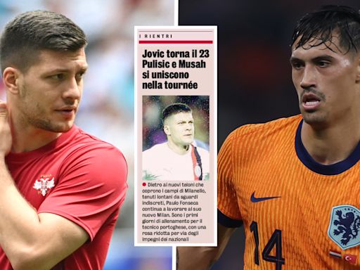 GdS: From Jovic to Reijnders – when Milan’s internationals will join the squad