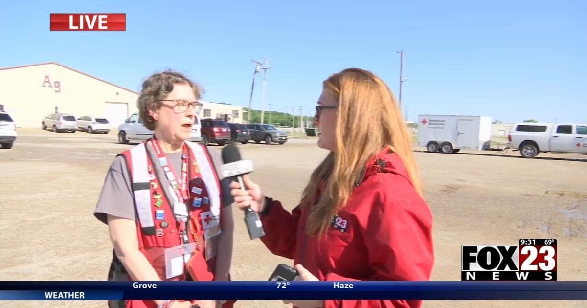 Video: Red Cross opens shelter in Pawhuska for those affected by severe weather