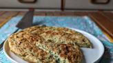 ‘Frittata’ de perejil, menta y queso