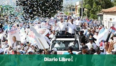 Abinader va a San Juan y encabeza marcha-caravana en apoyo a candidatos