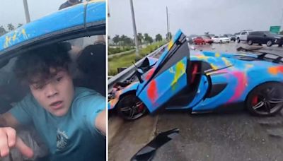 Guy Crashes $200,000 Sports Car While Streaming And Gets Banned For Life