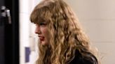 Taylor Swift Roots for Travis Kelce in Reputation-Coded Outfit and Curly Hair at Chiefs-Ravens Game