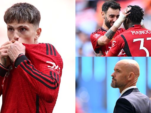 Man Utd player ratings vs Man City: The kids are more than alright! Teenage stars Alejandro Garnacho and Kobbie Mainoo light up FA Cup final to ensure Erik...