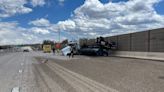 Semi truck crashes, spills gravel on I-70 in Wheat Ridge