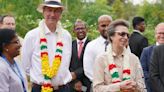 Princess Royal borrows from Beatles in all-white style at Sri Lankan temple