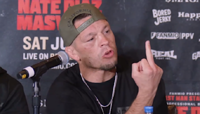 Video: Nate Diaz loses cool, threatens influencer N3on after getting trolled at press conference