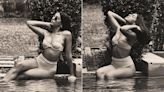 Alaya Furniturwalla Turns Her Gloomy Monsoon Days Into A Poolside Party For One In A Ruffled Swim Set