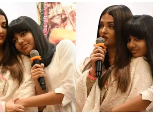 Throwback: When Aaradhya Bachchan showered love on mom Aishwarya Rai in her first public speech | Hindi Movie News - Times of India