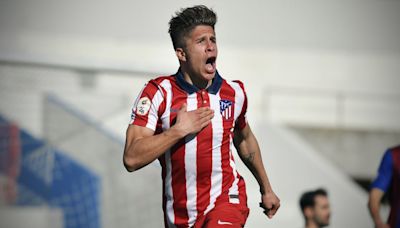 Simeone, Galán, Carlos Martín y El Jebari, en la mesa con el Atleti